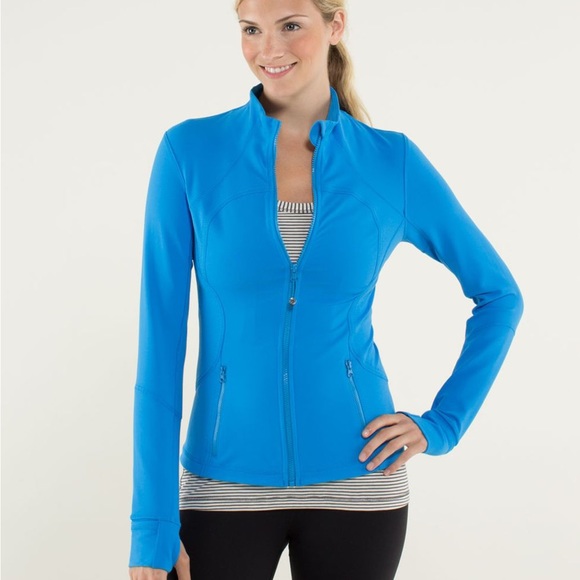 lululemon athletica Jackets & Blazers - Lululemon Forme Full Zip Athletic Jacket Cornflower Blue Size 8